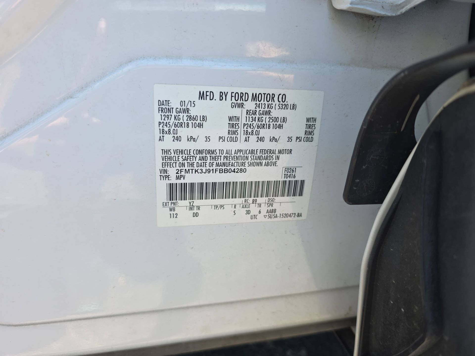 Used 2015 Ford Edge SEL FWD image 31