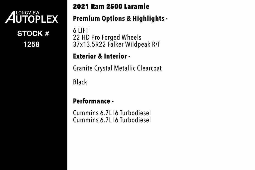 Used 2021 RAM 2500 Laramie image 2