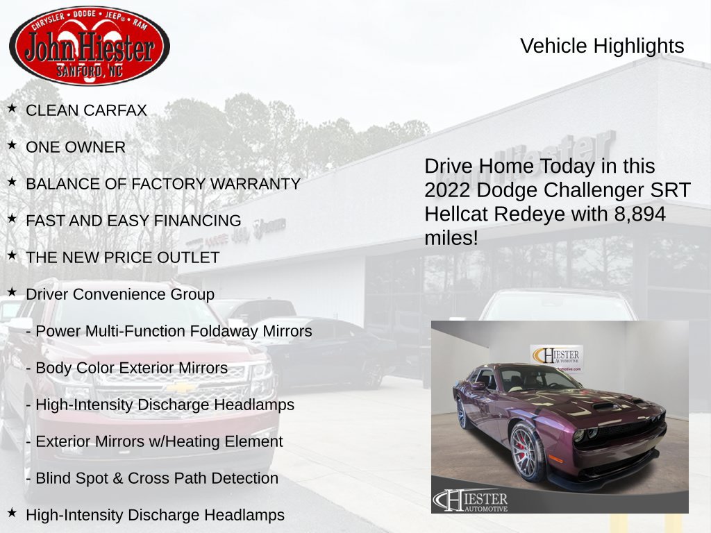 Used 2022 Dodge Challenger SRT Hellcat Redeye RWD image 5