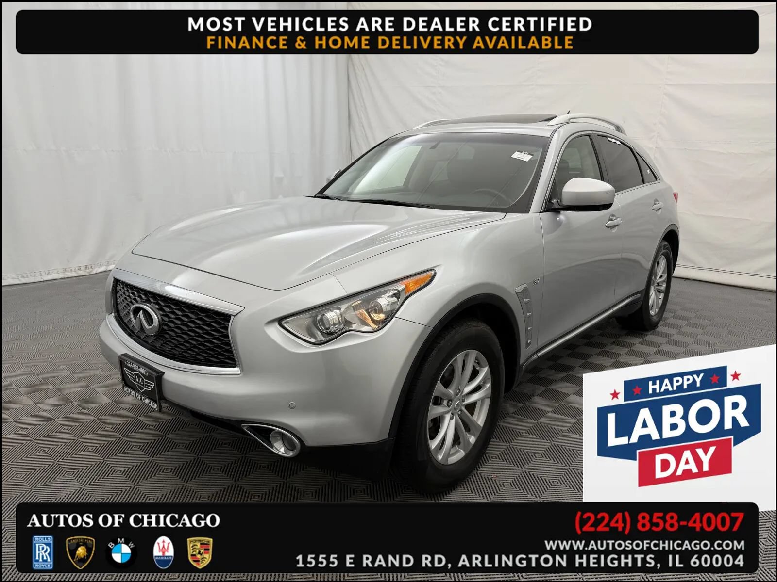 Used 2017 INFINITI QX70 AWD w/ Premium Package image 1