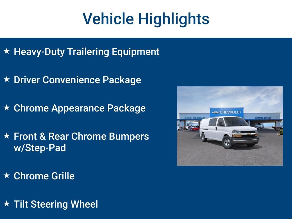 New 2025 Chevrolet Express 3500 Extended w/ Driver Convenience Package RWD image 3
