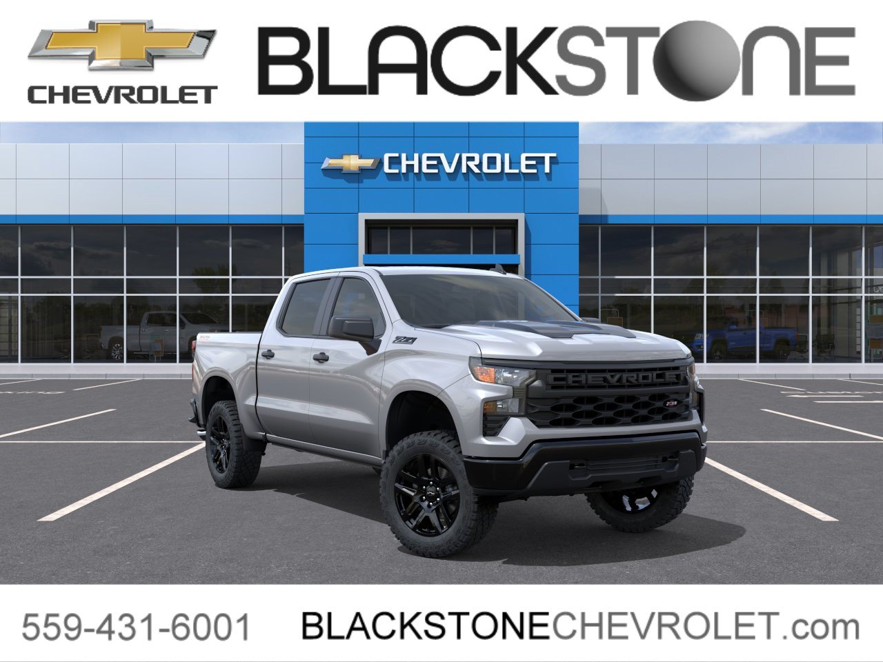 New 2026 Chevrolet Silverado 1500 Custom Trail Boss w/ Dark Appearance Package