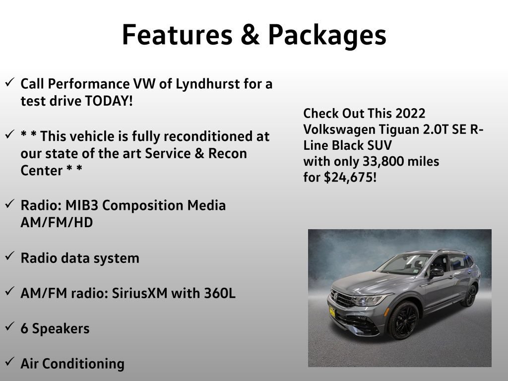 Used 2022 Volkswagen Tiguan SE R-Line AWD/4WD image 4