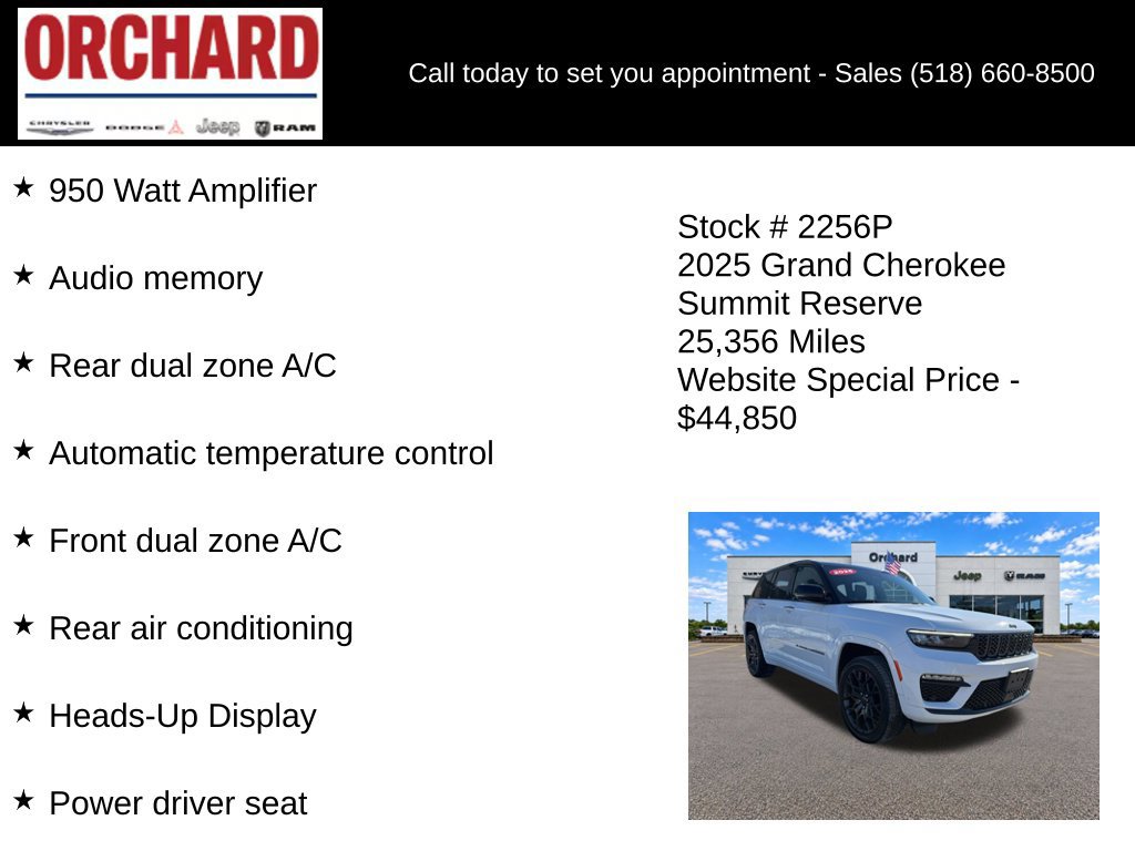 Used 2025 Jeep Grand Cherokee Summit AWD/4WD image 21