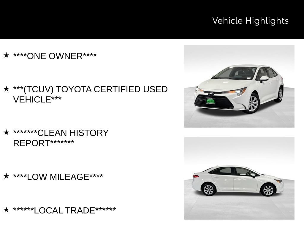 Certified 2023 Toyota Corolla LE w/ Carpet Mat Package (TMS) FWD image 42
