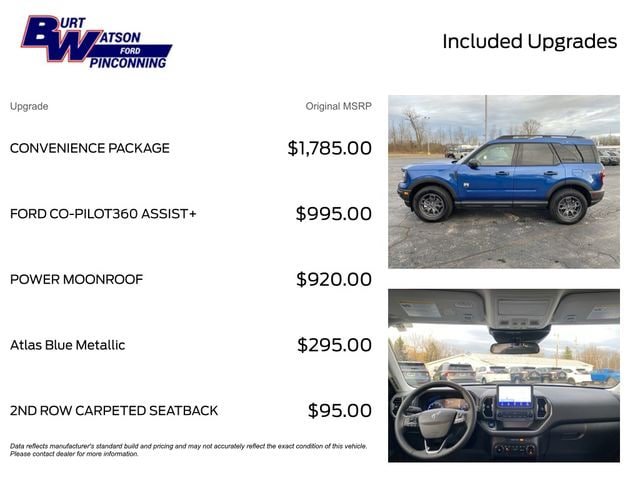 New 2024 Ford Bronco Sport Big Bend w/ Convenience Package AWD/4WD video 3