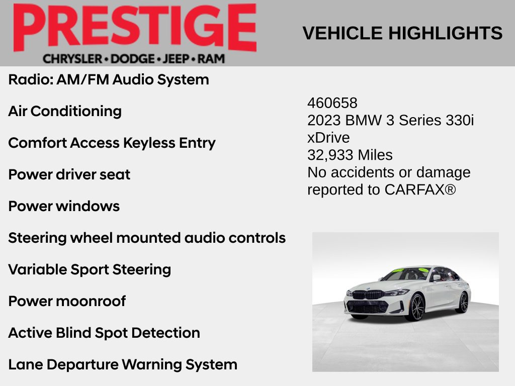 Used 2023 BMW 330i xDrive Sedan w/ M Sport Package AWD/4WD image 4