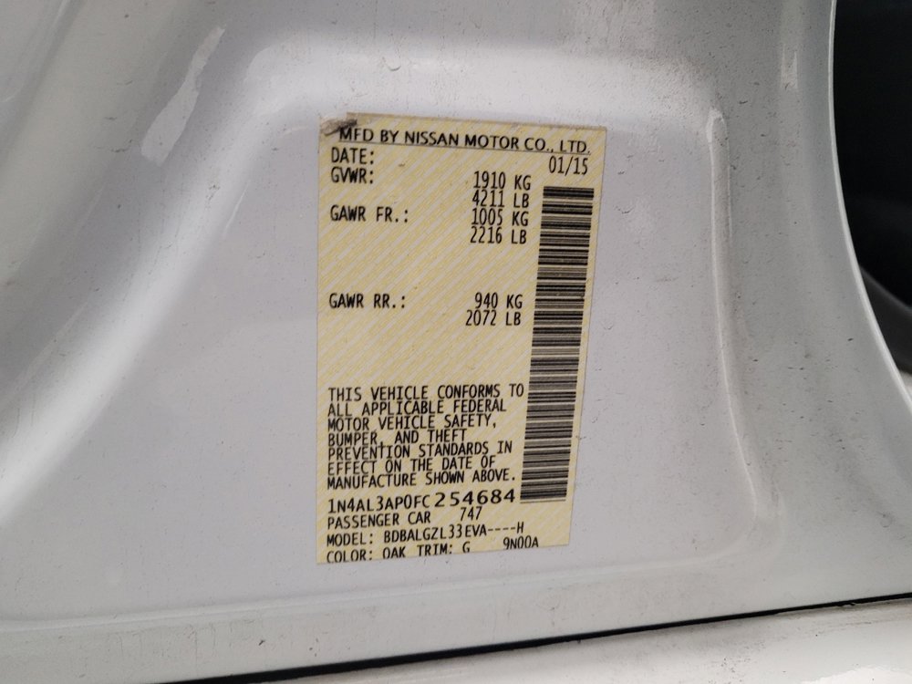 Used 2015 Nissan Altima 2.5 S w/ Power Driver Seat Package FWD image 33