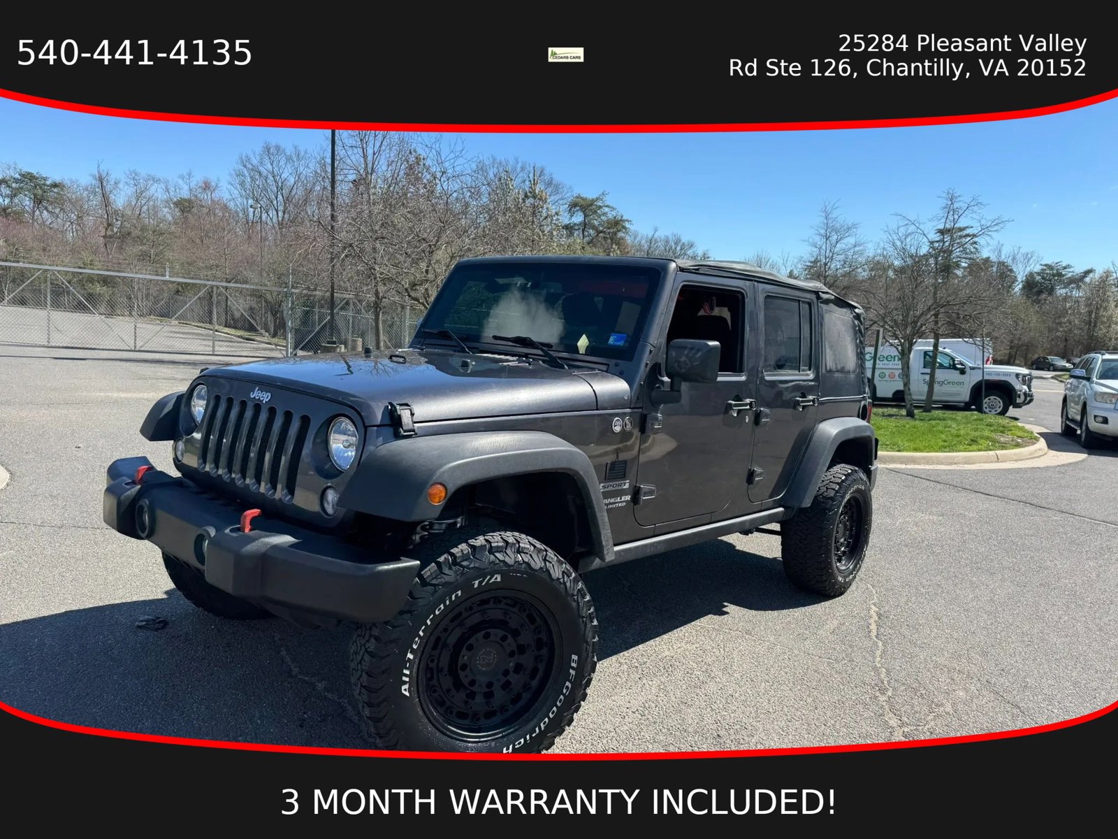 Used 2017 Jeep Wrangler Unlimited Sport w/ Quick Order Package 24S image 2