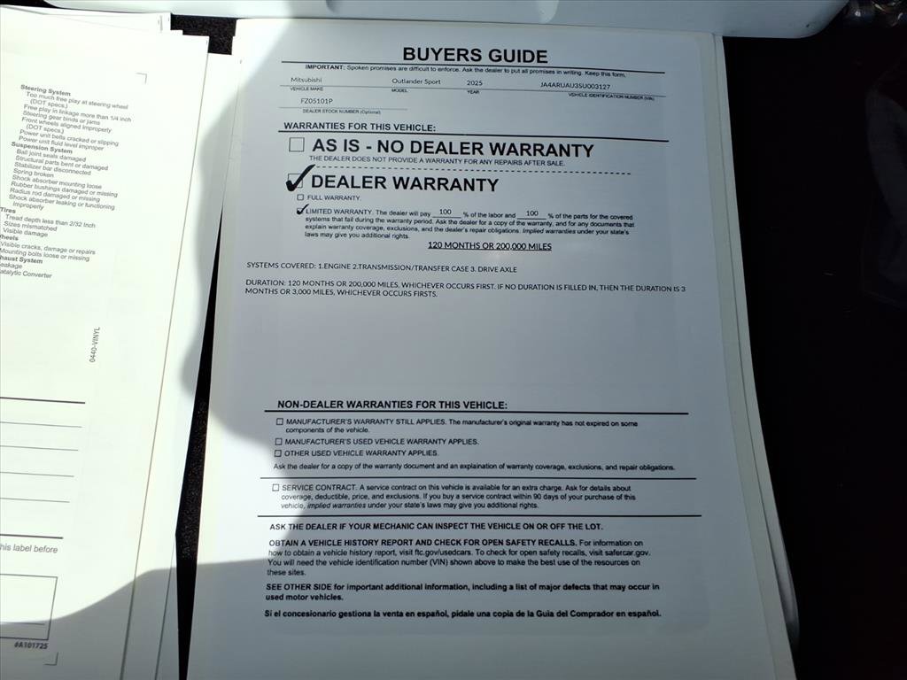 Used 2025 Mitsubishi Outlander Sport LE image 36
