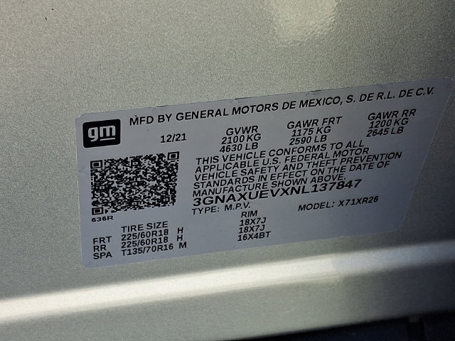 Certified 2022 Chevrolet Equinox LT AWD/4WD image 27