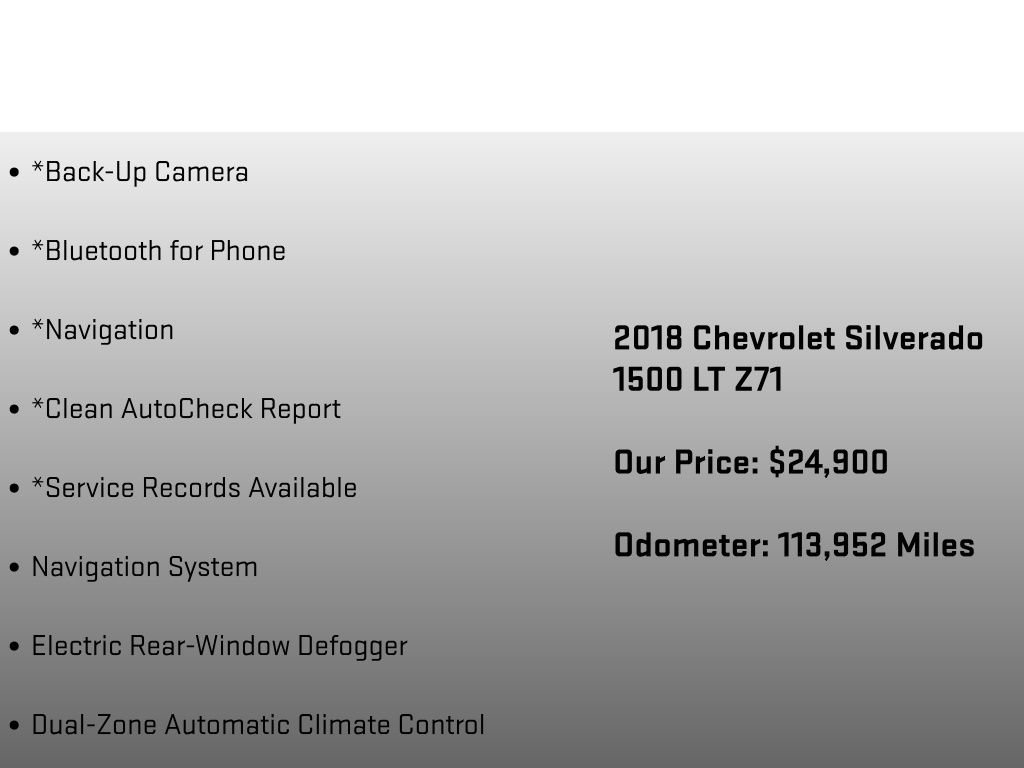 Used 2018 Chevrolet Silverado 1500 LT w/ All Star Edition AWD/4WD image 12