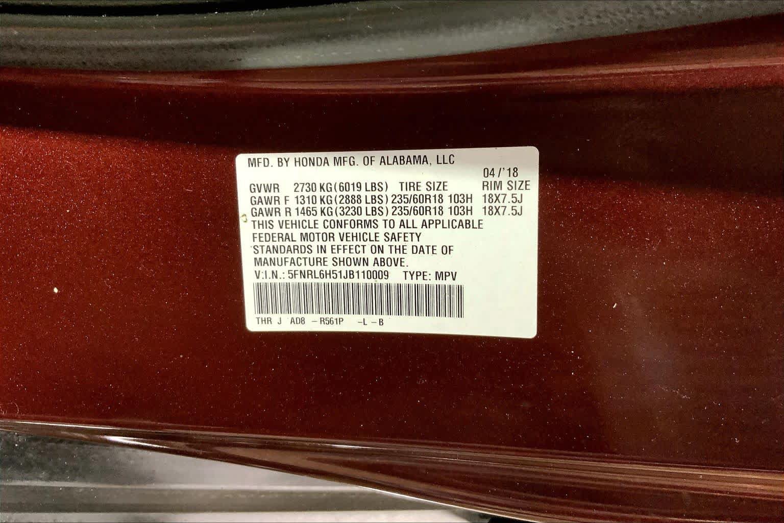 Used 2018 Honda Odyssey EX image 37