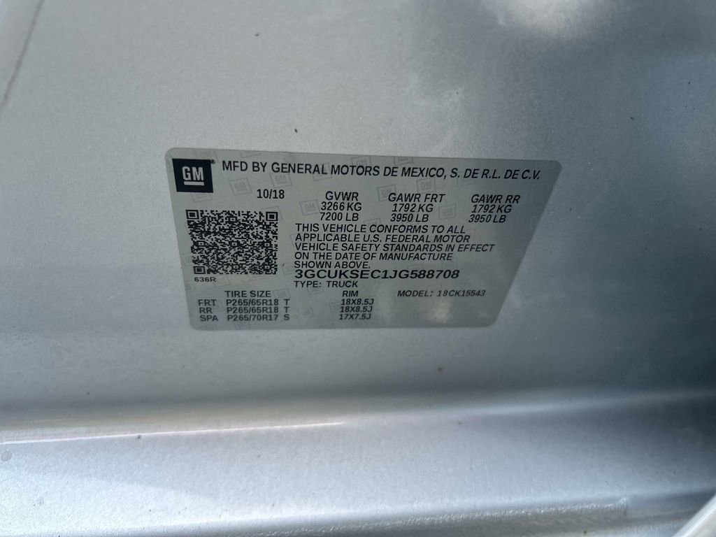 Used 2018 Chevrolet Silverado 1500 LTZ w/ LTZ Plus Package AWD/4WD image 32