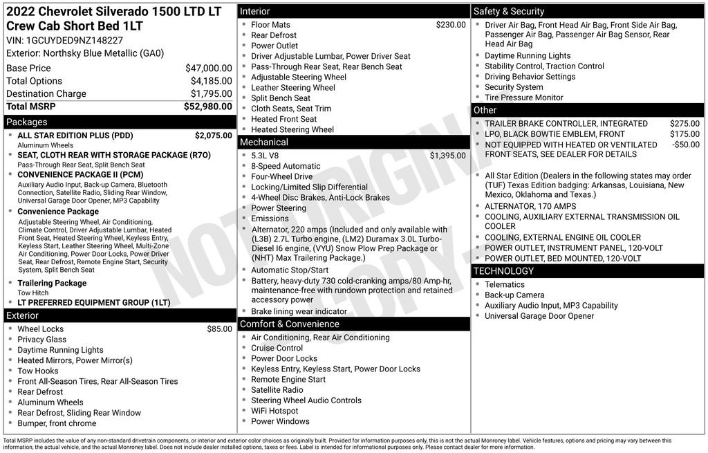 Used 2022 Chevrolet Silverado 1500 LT w/ All Star Edition Plus AWD/4WD image 4
