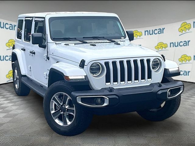 Used 2021 Jeep Wrangler Unlimited Sahara w/ Uconnect 4C Nav & Sound Group AWD/4WD image 1