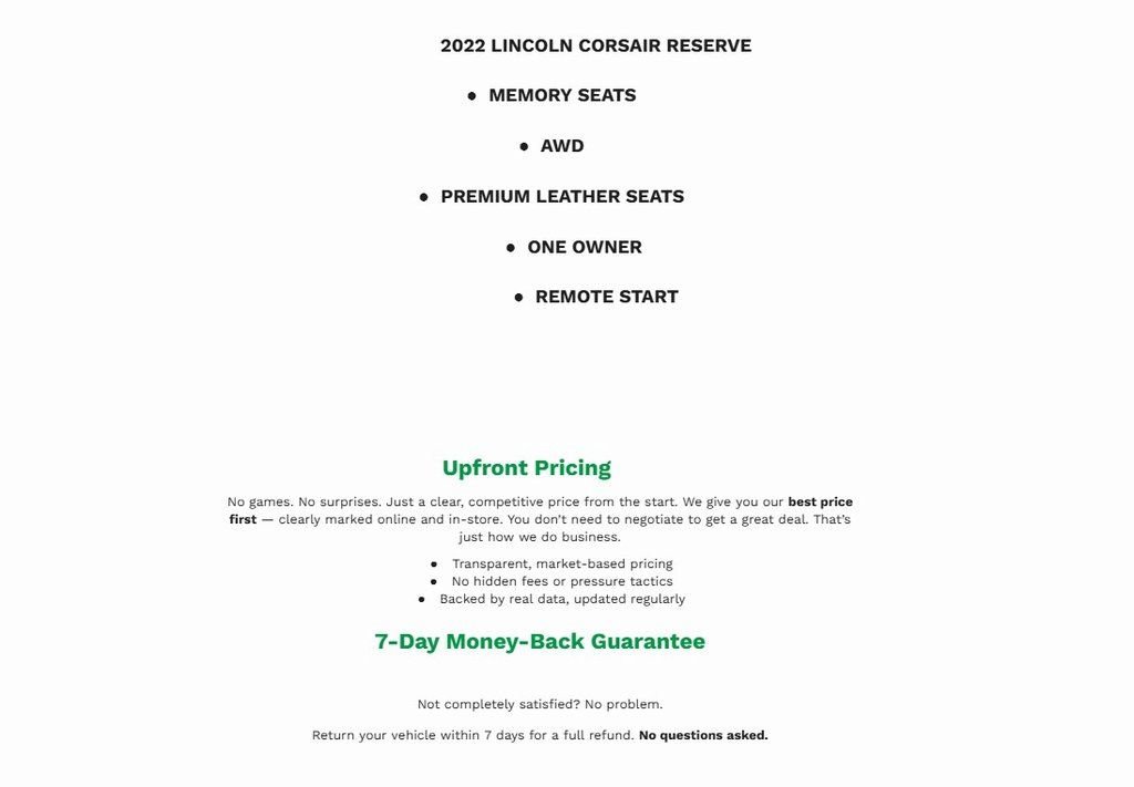 Used 2022 Lincoln Corsair Reserve image 2