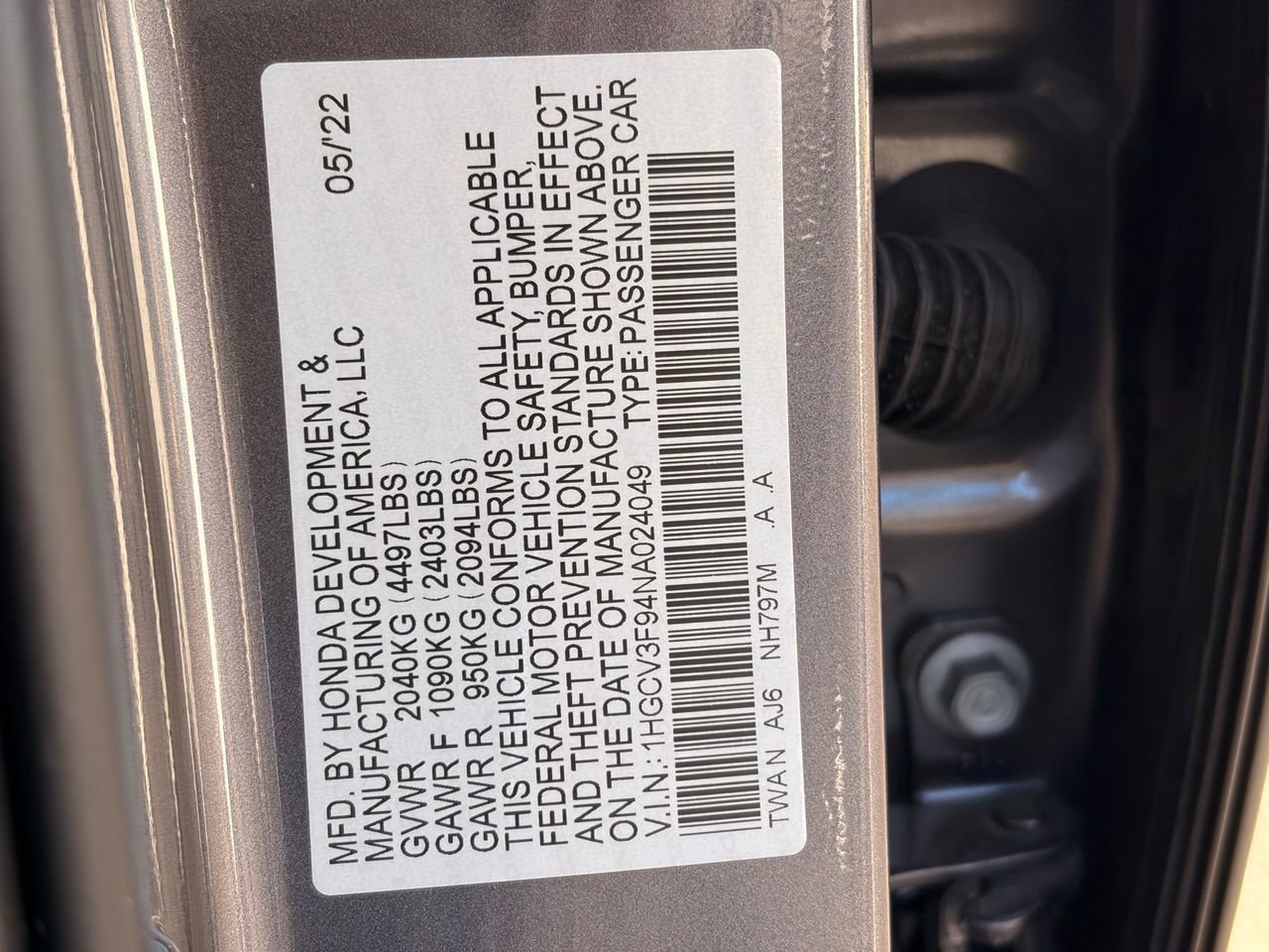 Used 2022 Honda Accord Touring image 32