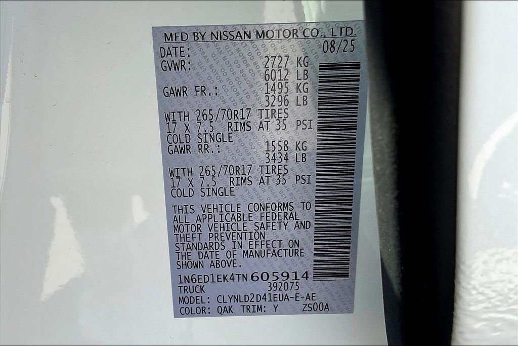 New 2026 Nissan Frontier PRO-4X w/ Pro Premium Package image 27