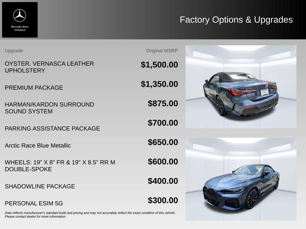 Used 2024 BMW 440i xDrive Convertible w/ Premium Package AWD/4WD image 5