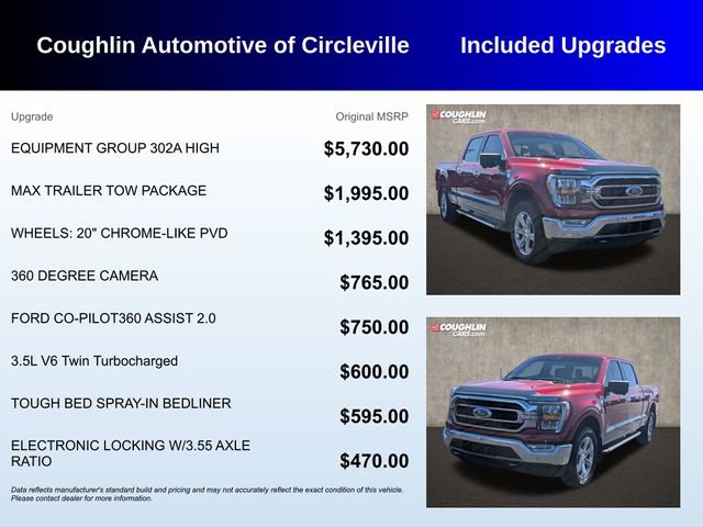 Used 2021 Ford F150 XLT w/ Equipment Group 302A High image 3