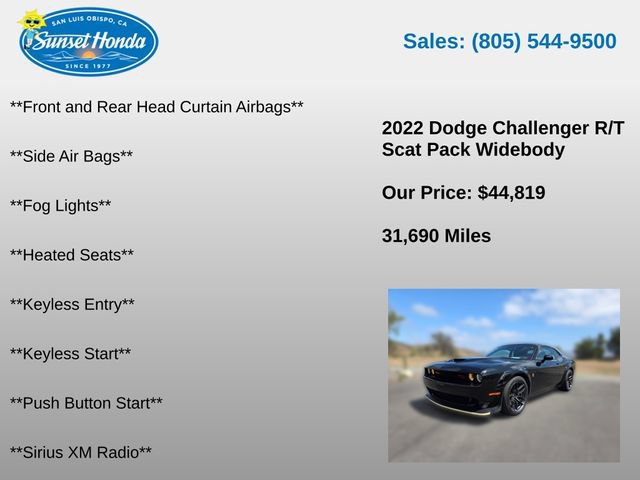 Used 2022 Dodge Challenger R/T Scat Pack RWD image 10