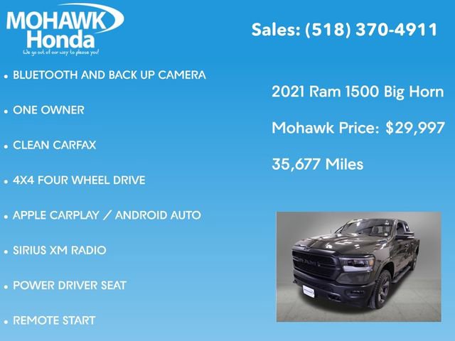 Used 2021 RAM 1500 Big Horn w/ Built-to-serve Edition image 7