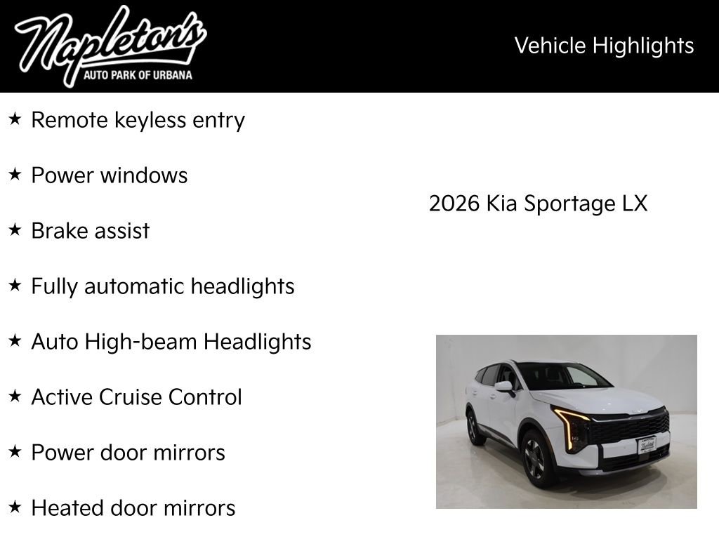New 2026 Kia Sportage LX image 15