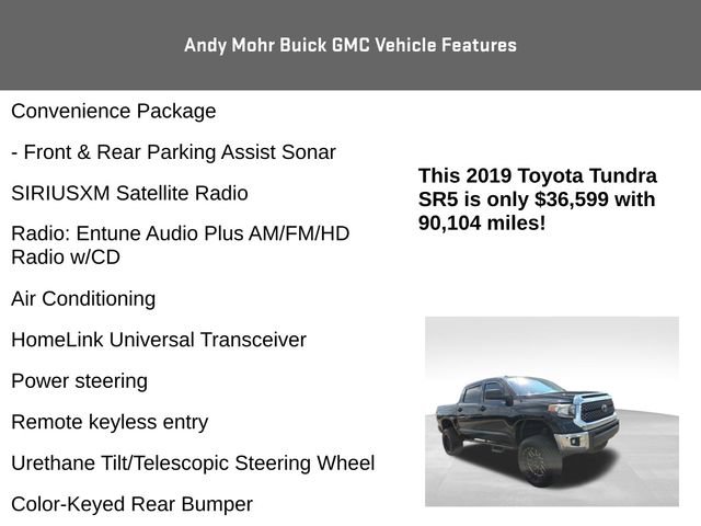 Used 2019 Toyota Tundra SR5 w/ Convenience Package AWD/4WD image 12