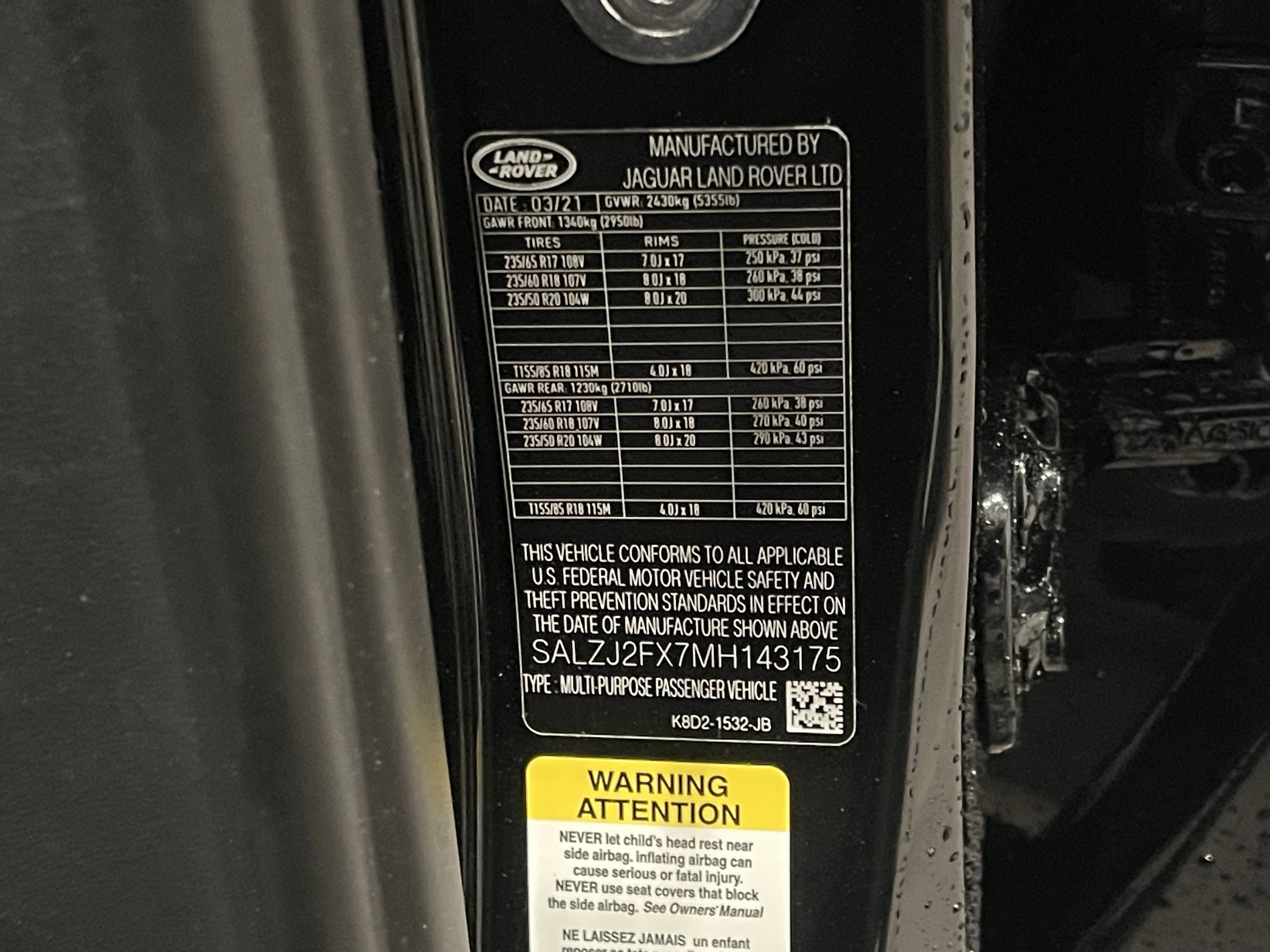 Used 2021 Land Rover Range Rover Evoque S image 26