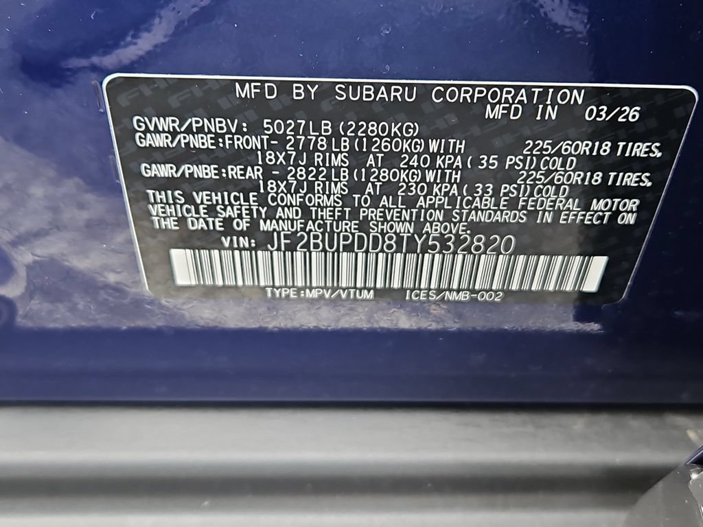 New 2026 Subaru Outback Limited AWD/4WD image 26