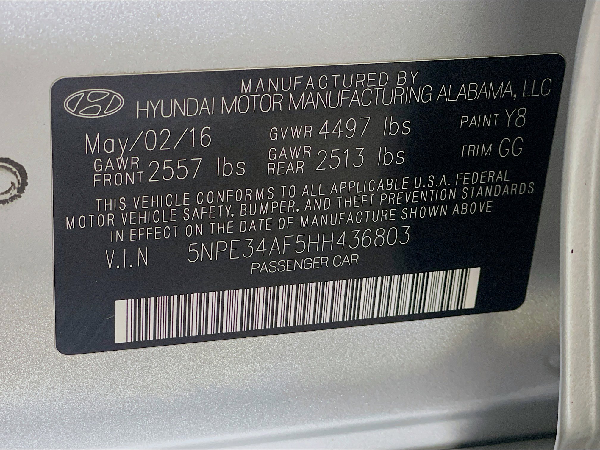 Used 2017 Hyundai Sonata Sport w/ Value Edition Package 02 image 12