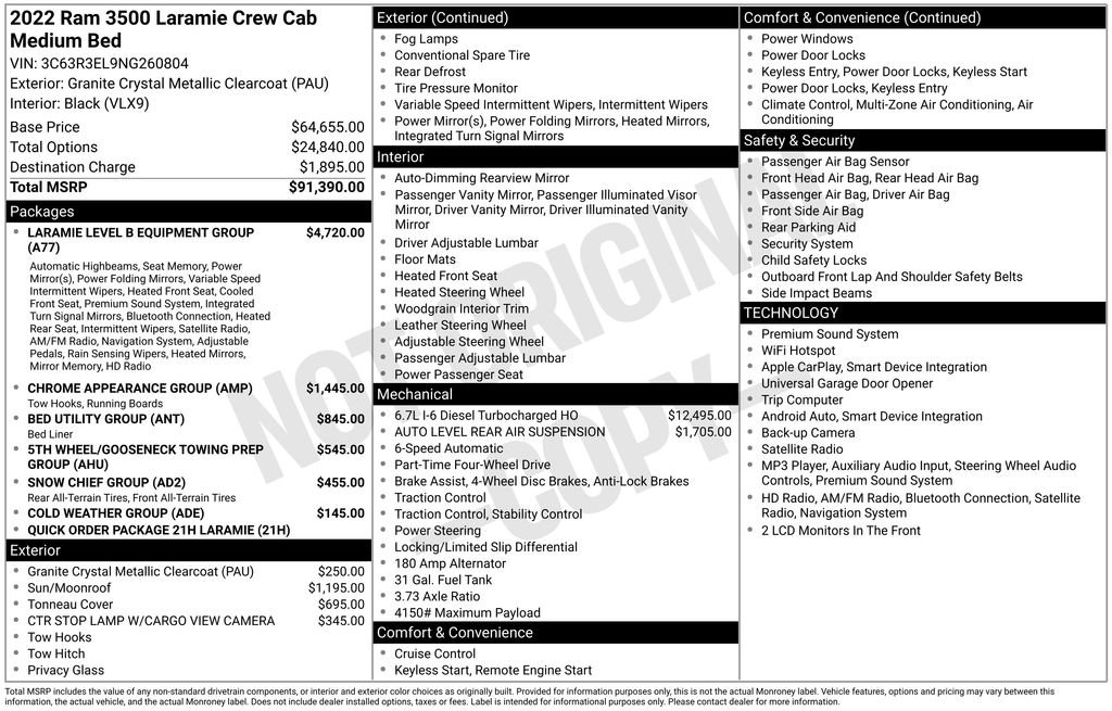 Used 2022 RAM 3500 Laramie AWD/4WD image 27