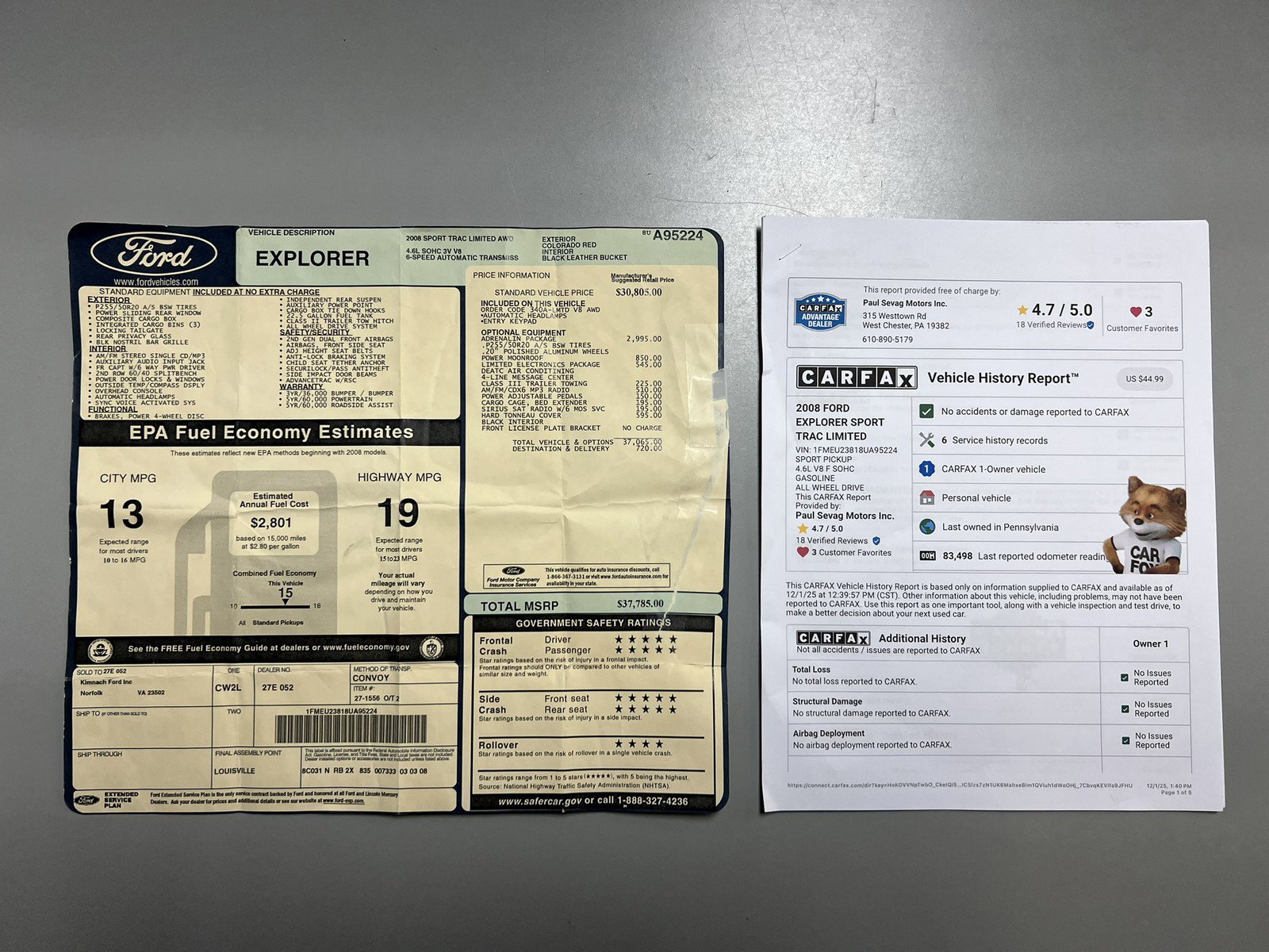 Used 2008 Ford Explorer Sport Trac Adrenalin image 35