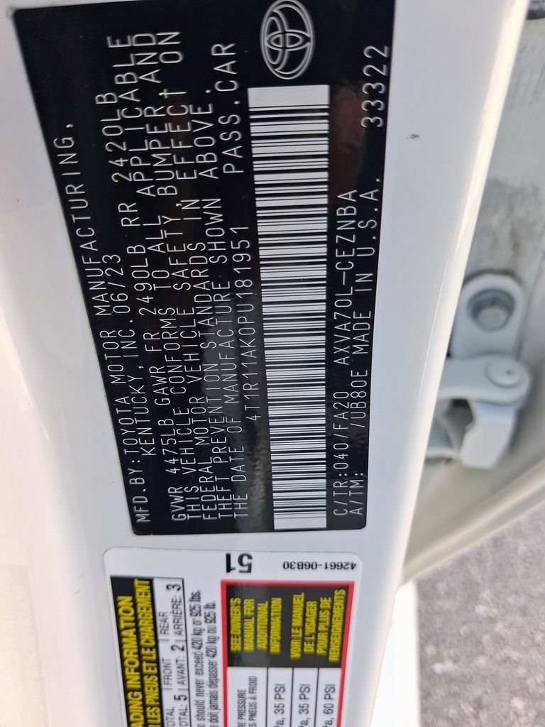 Used 2023 Toyota Camry LE w/ Convenience Package FWD image 28
