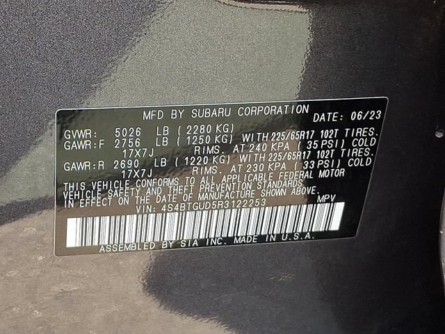 Certified 2024 Subaru Outback Wilderness AWD/4WD image 28