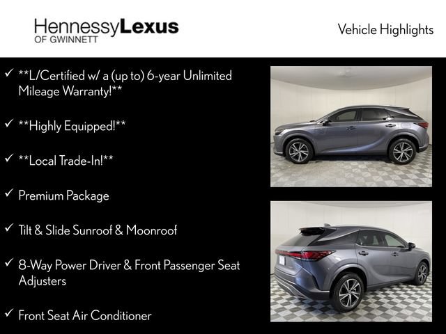 Certified 2023 Lexus RX 350 Premium w/ Accessory Package FWD image 12