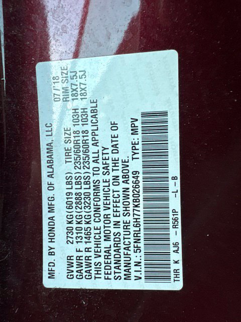 Used 2019 Honda Odyssey EX-L image 5