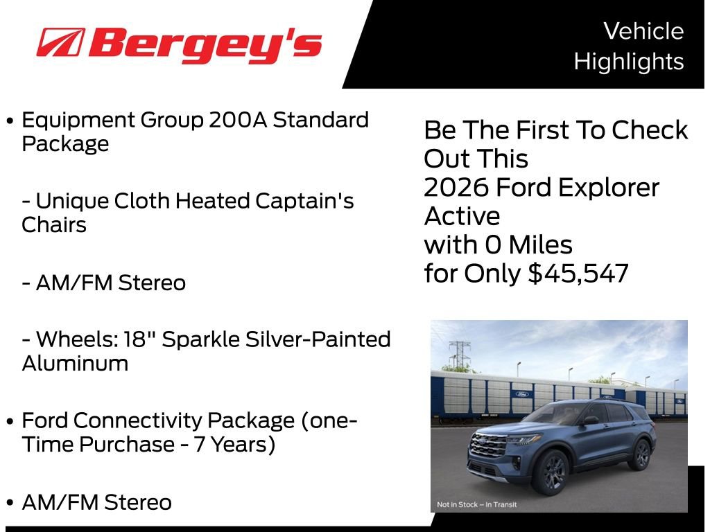 New 2026 Ford Explorer Active w/ Active Comfort Package image 5