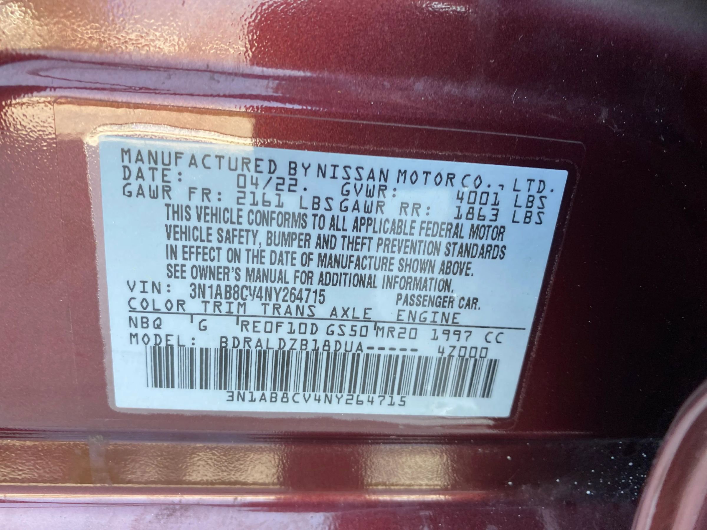 Used 2022 Nissan Sentra SV FWD image 23