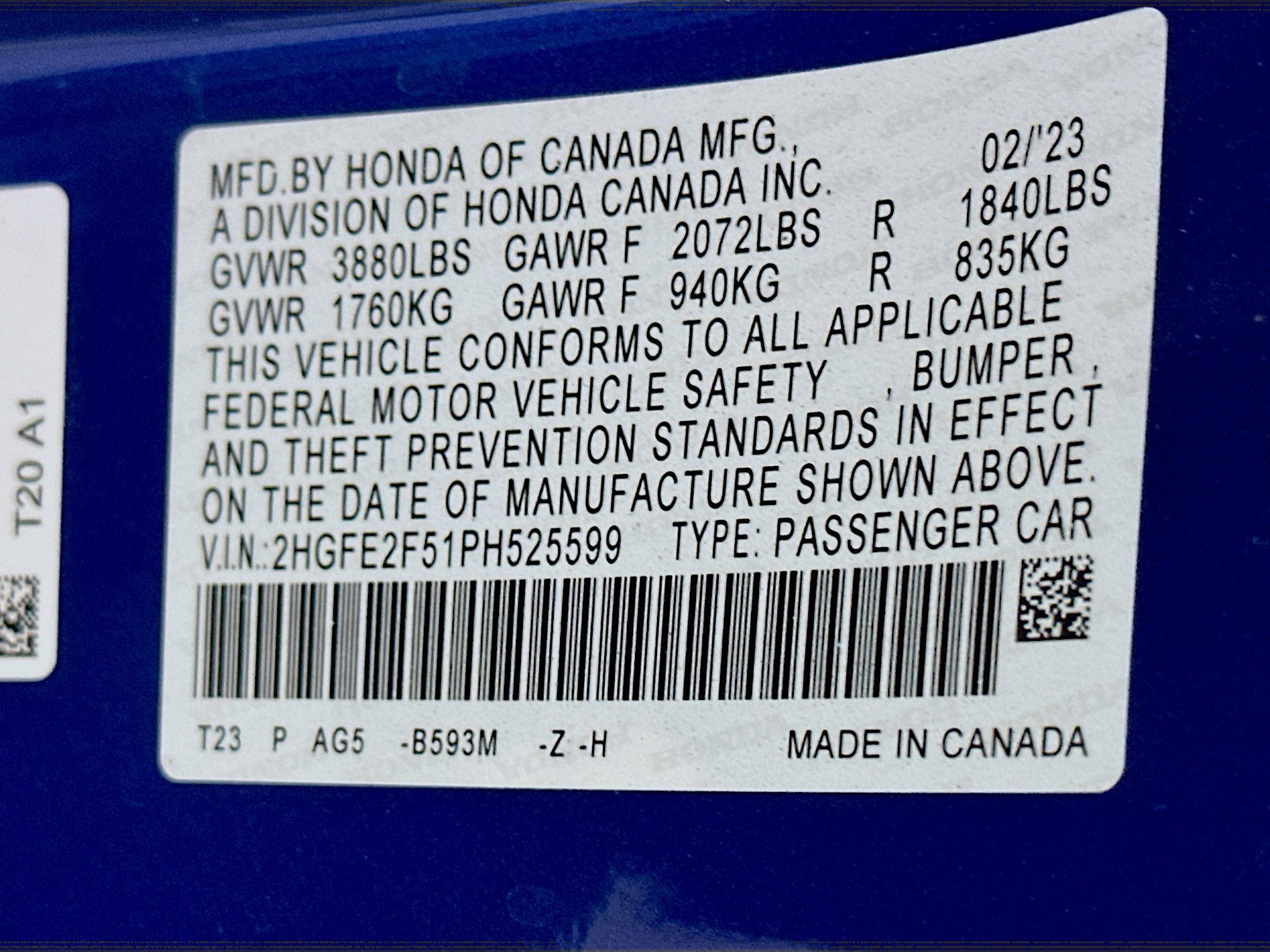 Used 2023 Honda Civic Sport image 12