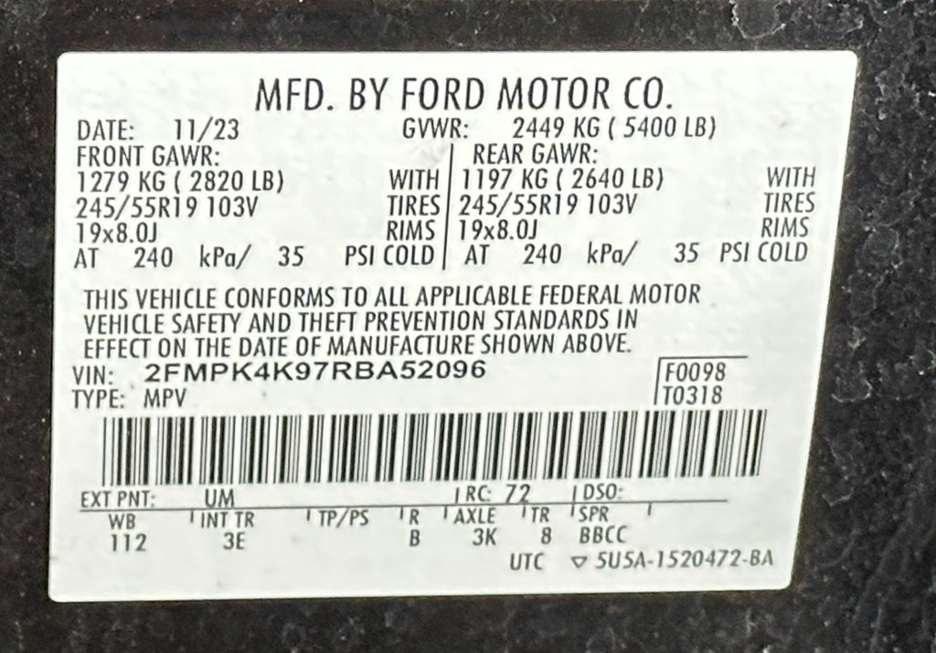 Certified 2024 Ford Edge Titanium AWD/4WD image 54