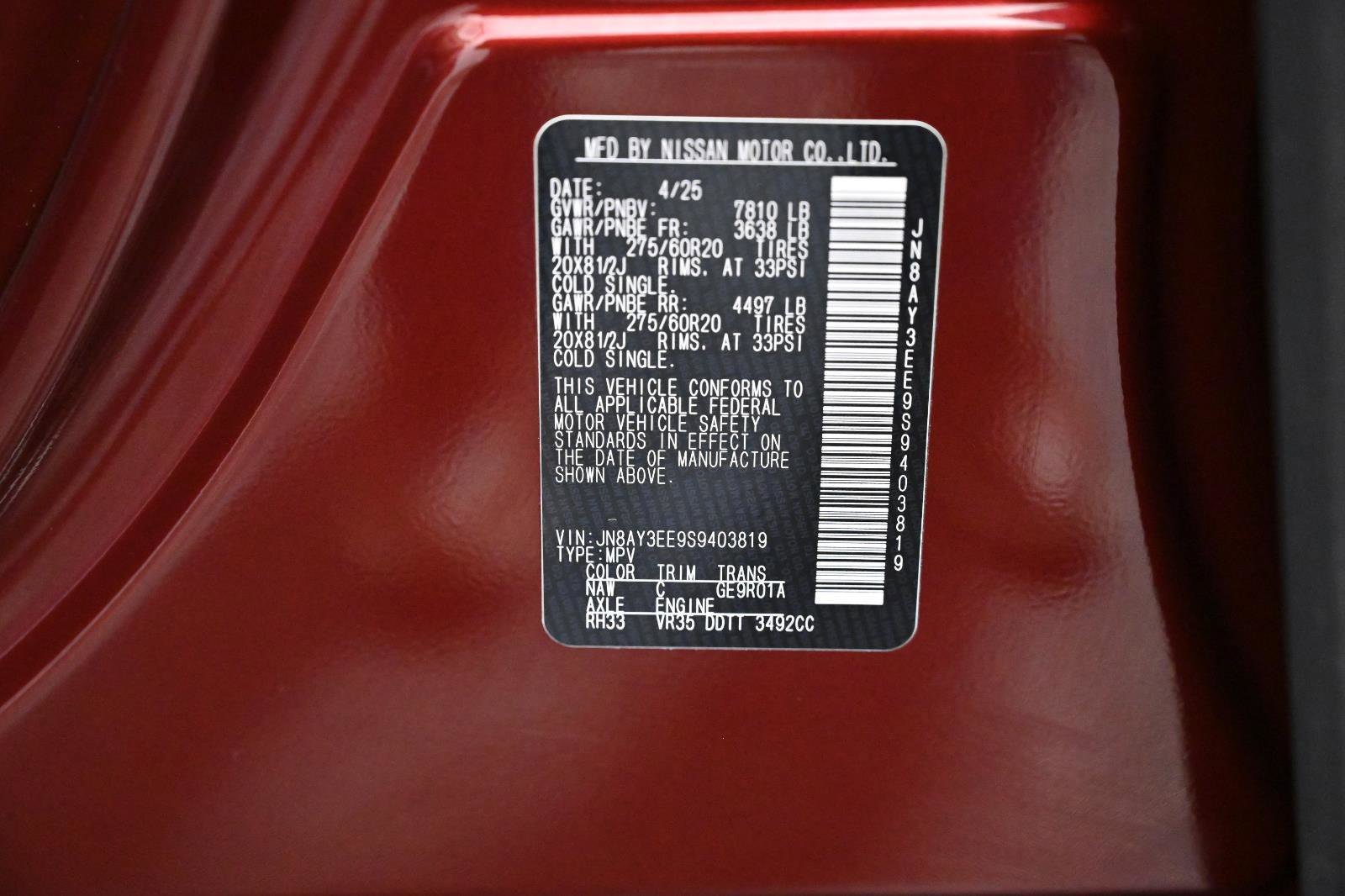 Used 2025 Nissan Armada Platinum image 41