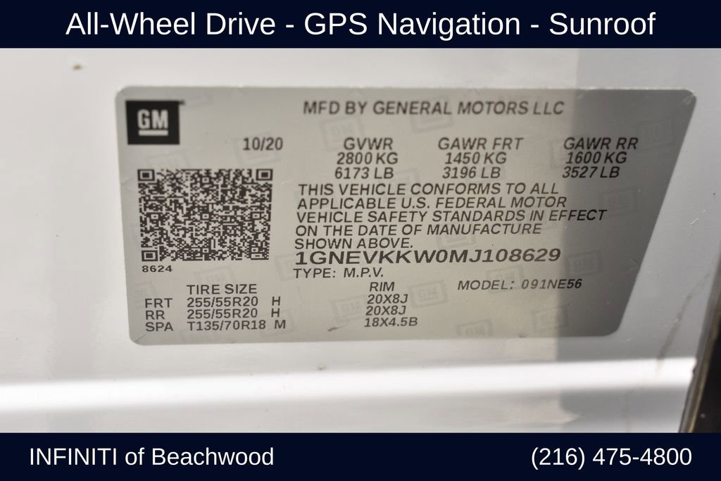 Used 2021 Chevrolet Traverse Premier w/ Redline Edition image 40