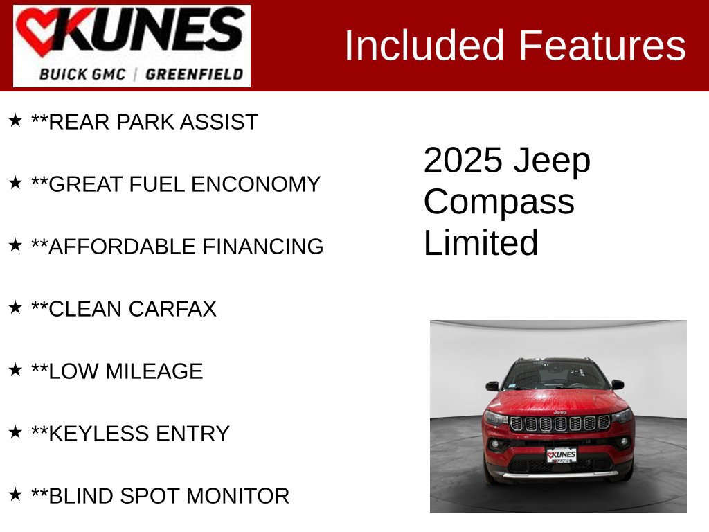 Used 2025 Jeep Compass Limited AWD/4WD image 3