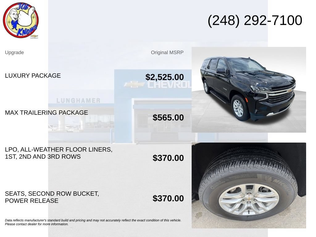 Used 2024 Chevrolet Tahoe LT w/ Luxury Package AWD/4WD image 5