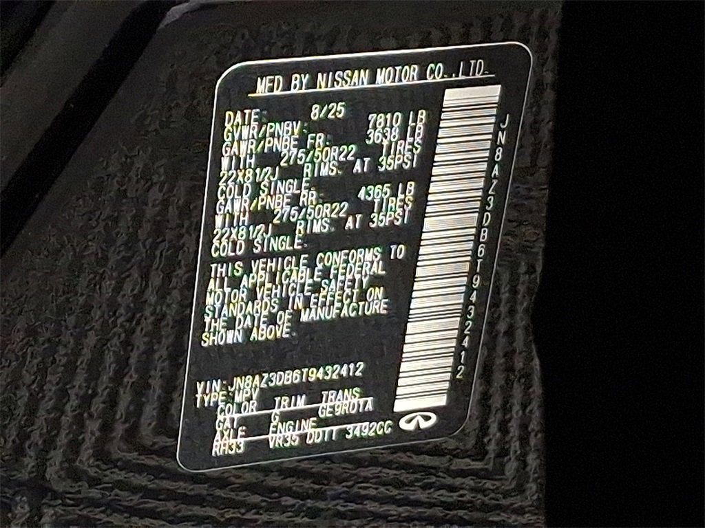 New 2026 INFINITI QX80 4WD w/ Sport Exterior Package image 23