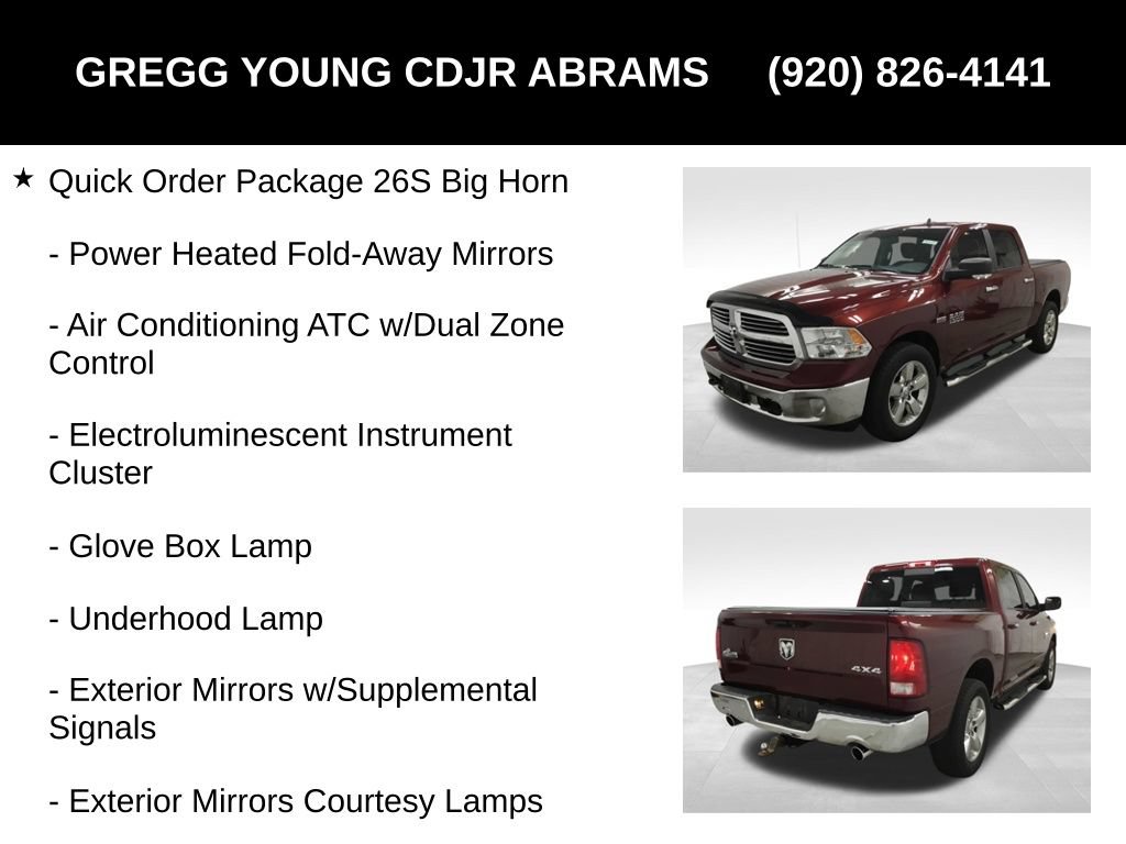 Used 2017 RAM 1500 Big Horn AWD/4WD image 13