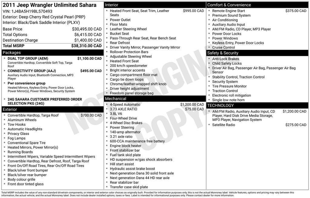 Used 2011 Jeep Wrangler Unlimited Sahara w/ Dual Top Group image 27