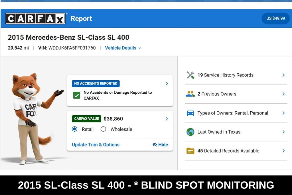 Used 2015 Mercedes-Benz SL 400 image 9